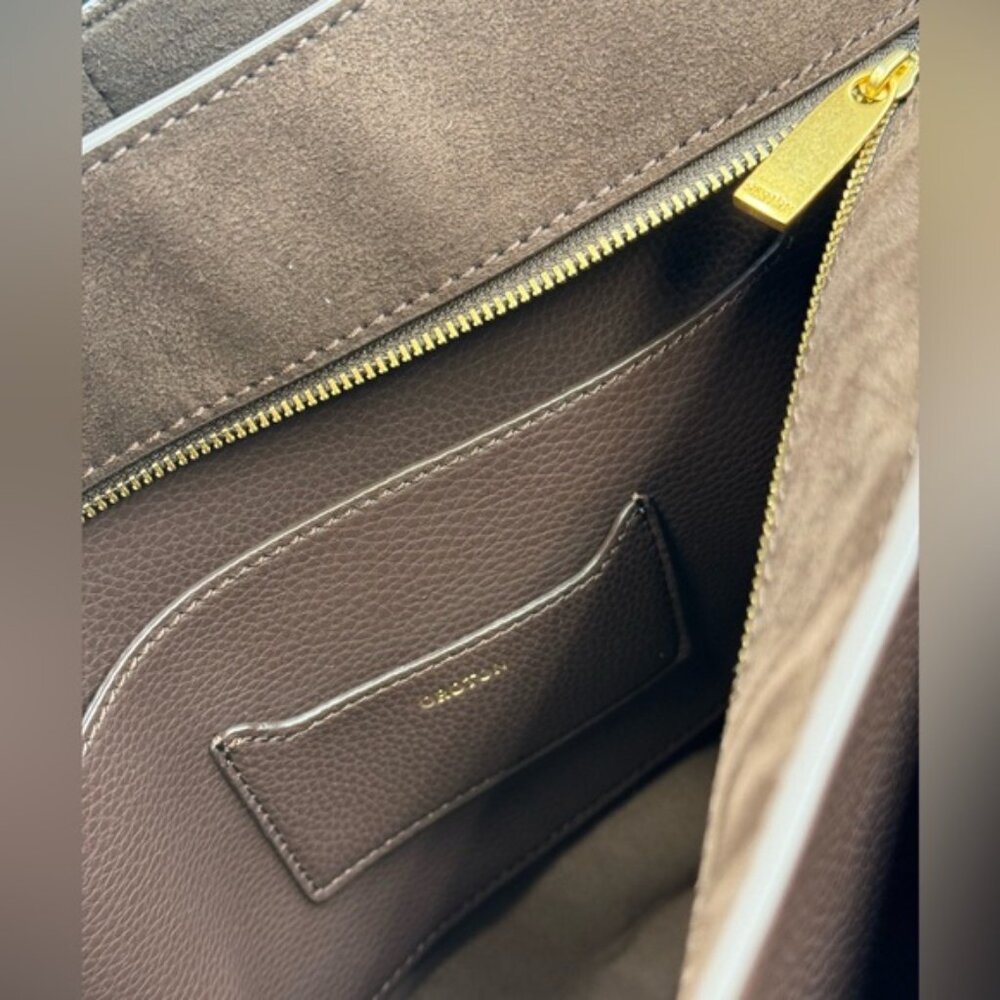 🆕 OROTON 🧿 NWT Emilia Tote Suede Bag, Chocolate Brown - Picture 13 of 16